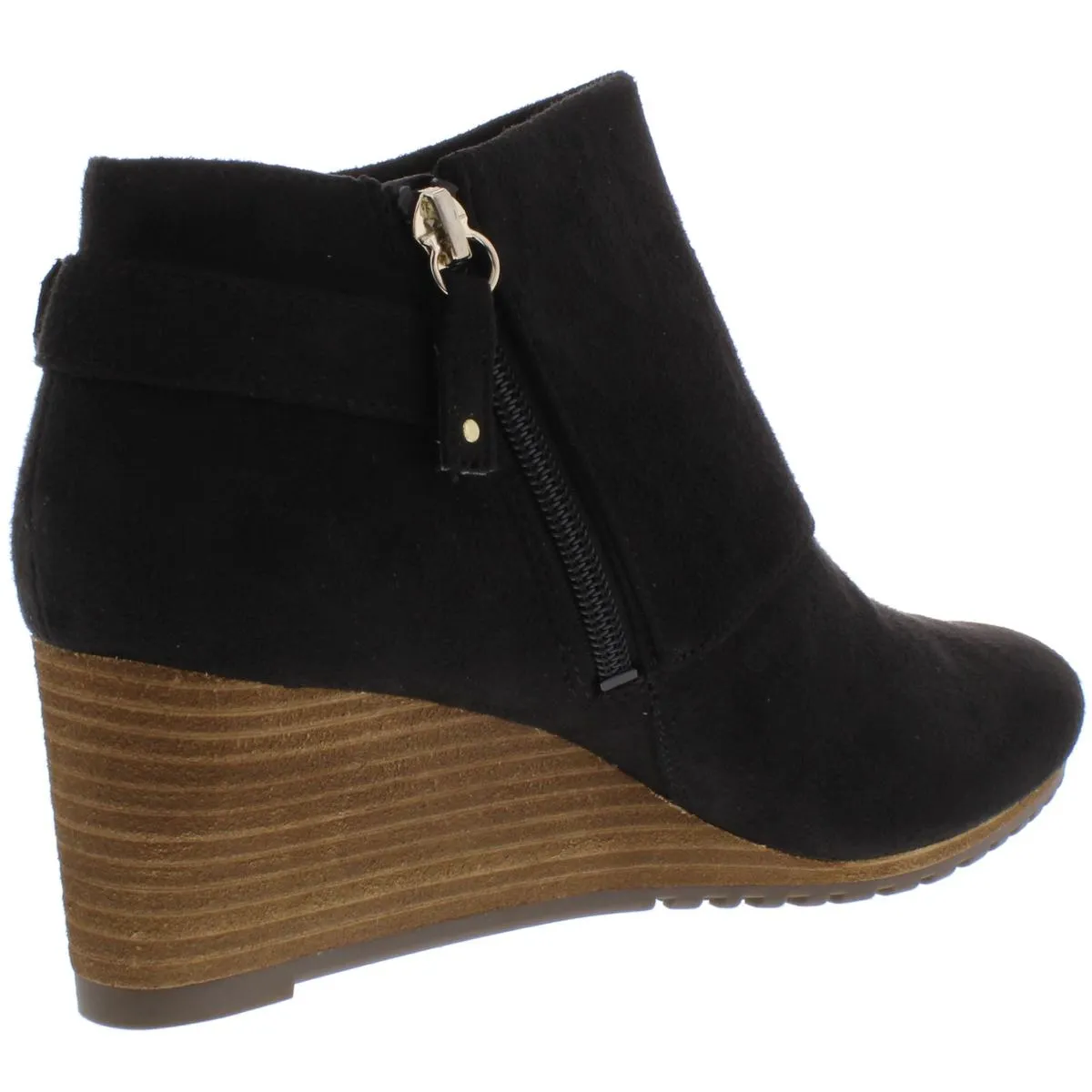 Create Womens Faux Suede Wedges Booties