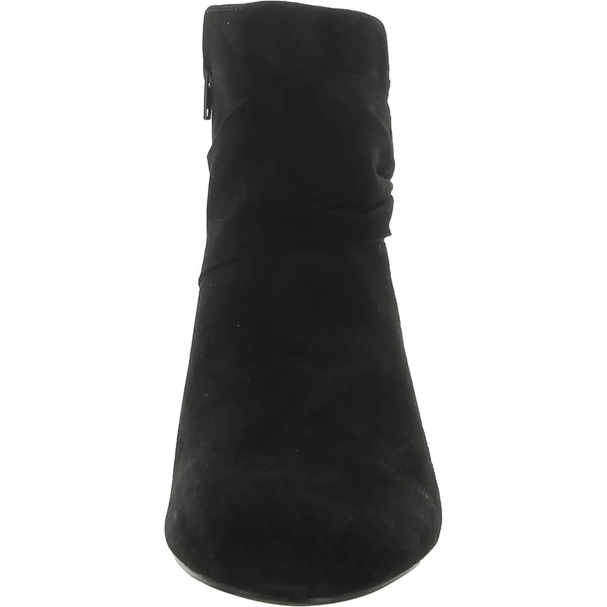 Cutey Womens Suede Gathered Ankle Boots