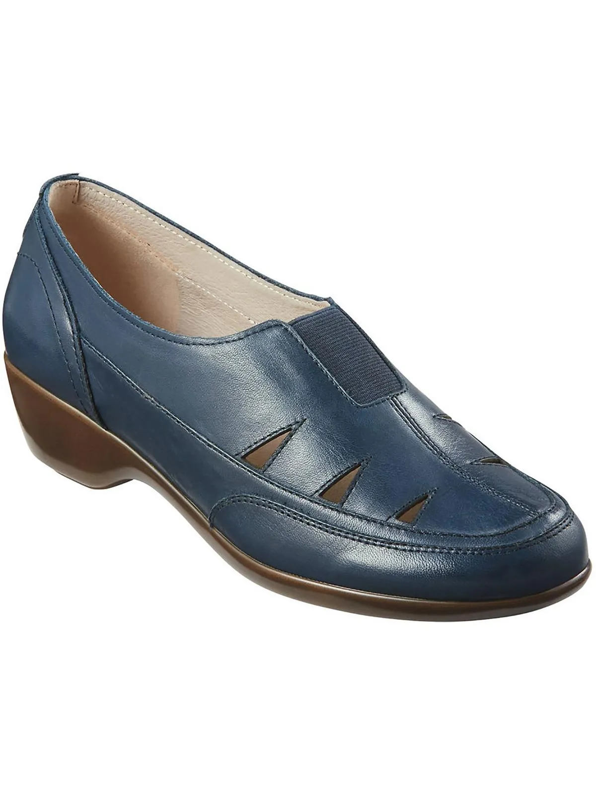 Daisie Womens Leather Slip-On Loafers