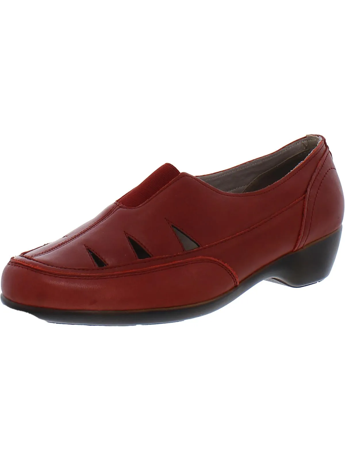 Daisie Womens Leather Slip-On Loafers