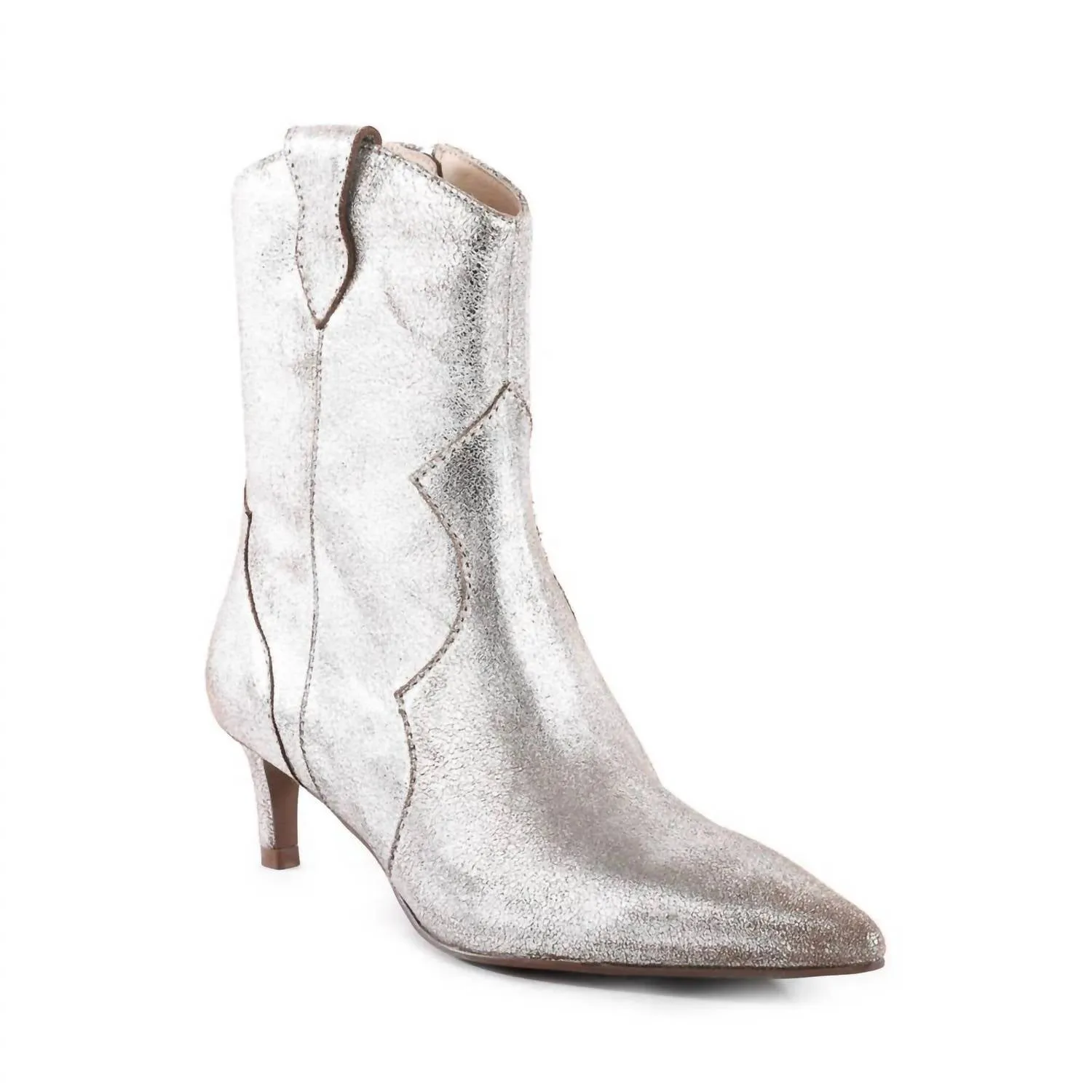 Dallas Boots In Distressed Pewter