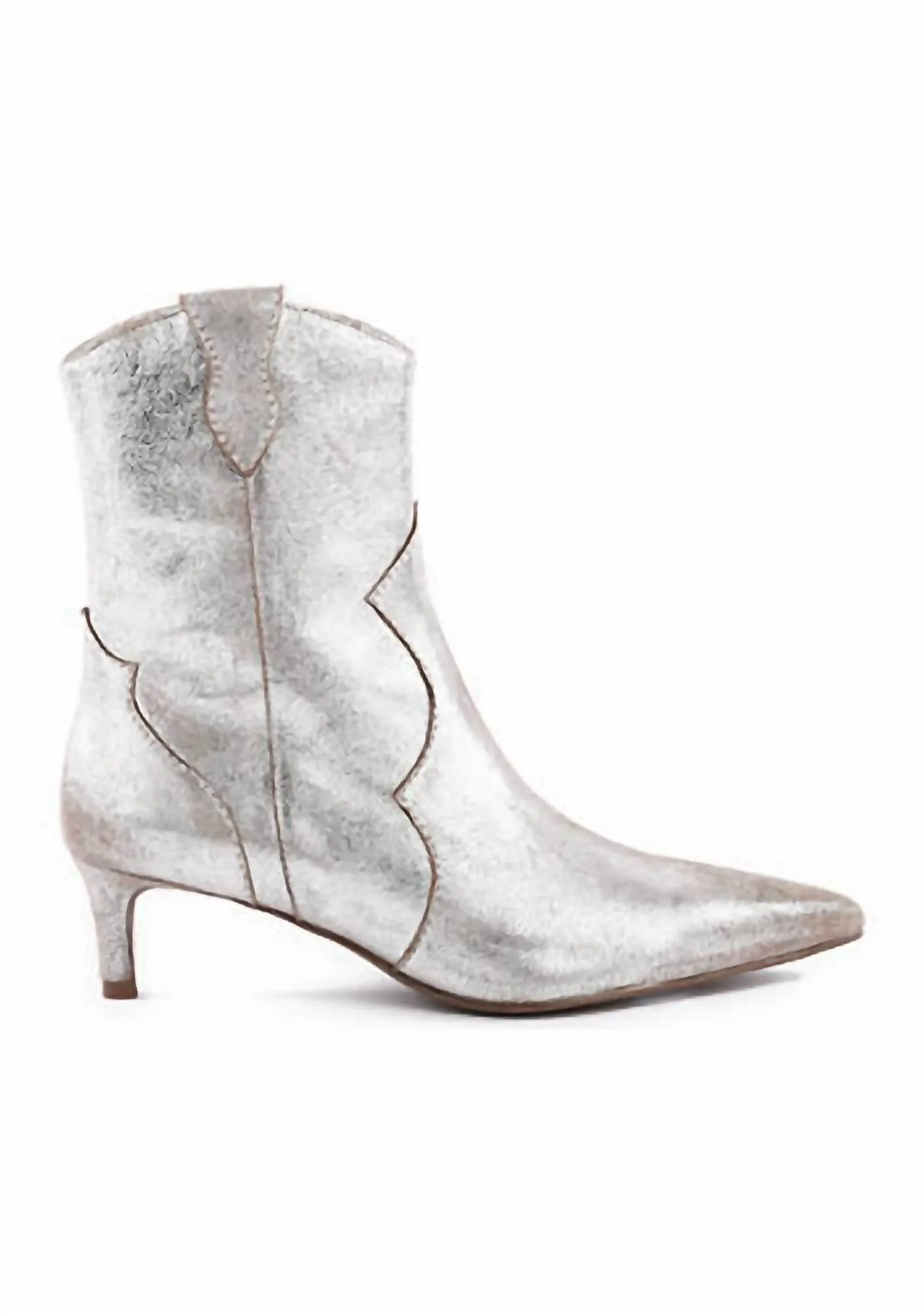 Dallas Boots In Distressed Pewter