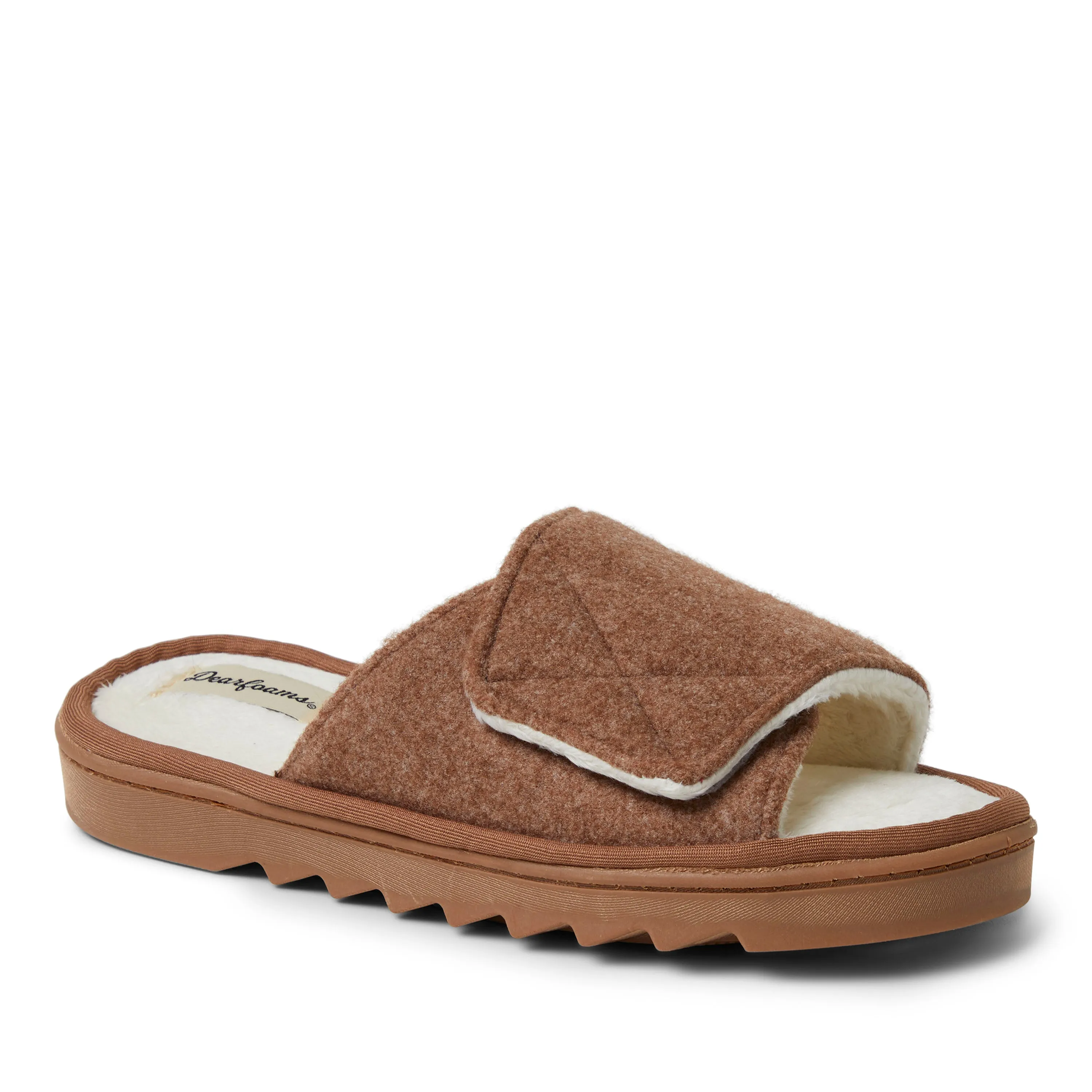 Dearfoams Womens Norma Wool Slide