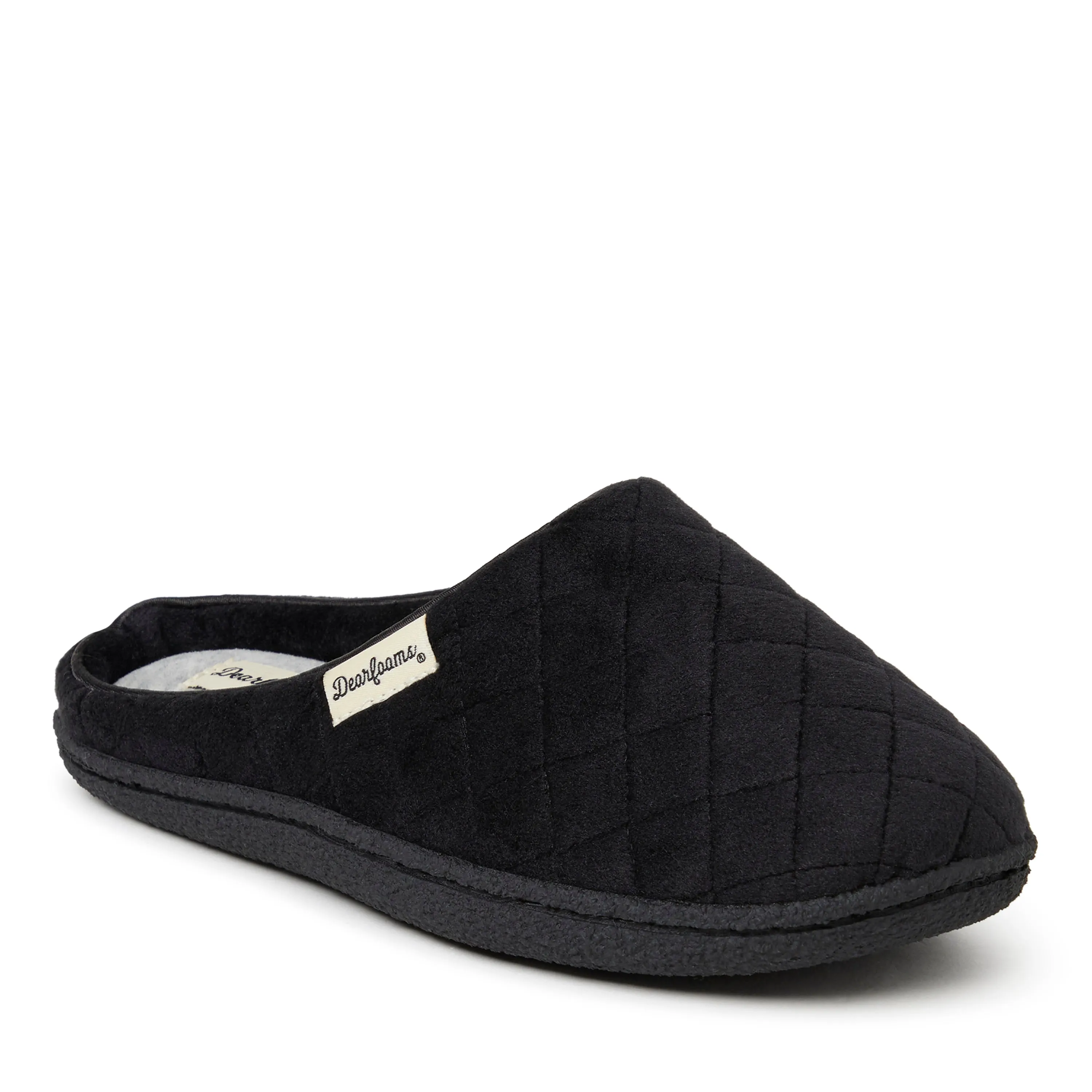 Dearfoams Women's Quilted Velour Clog House Slipper
