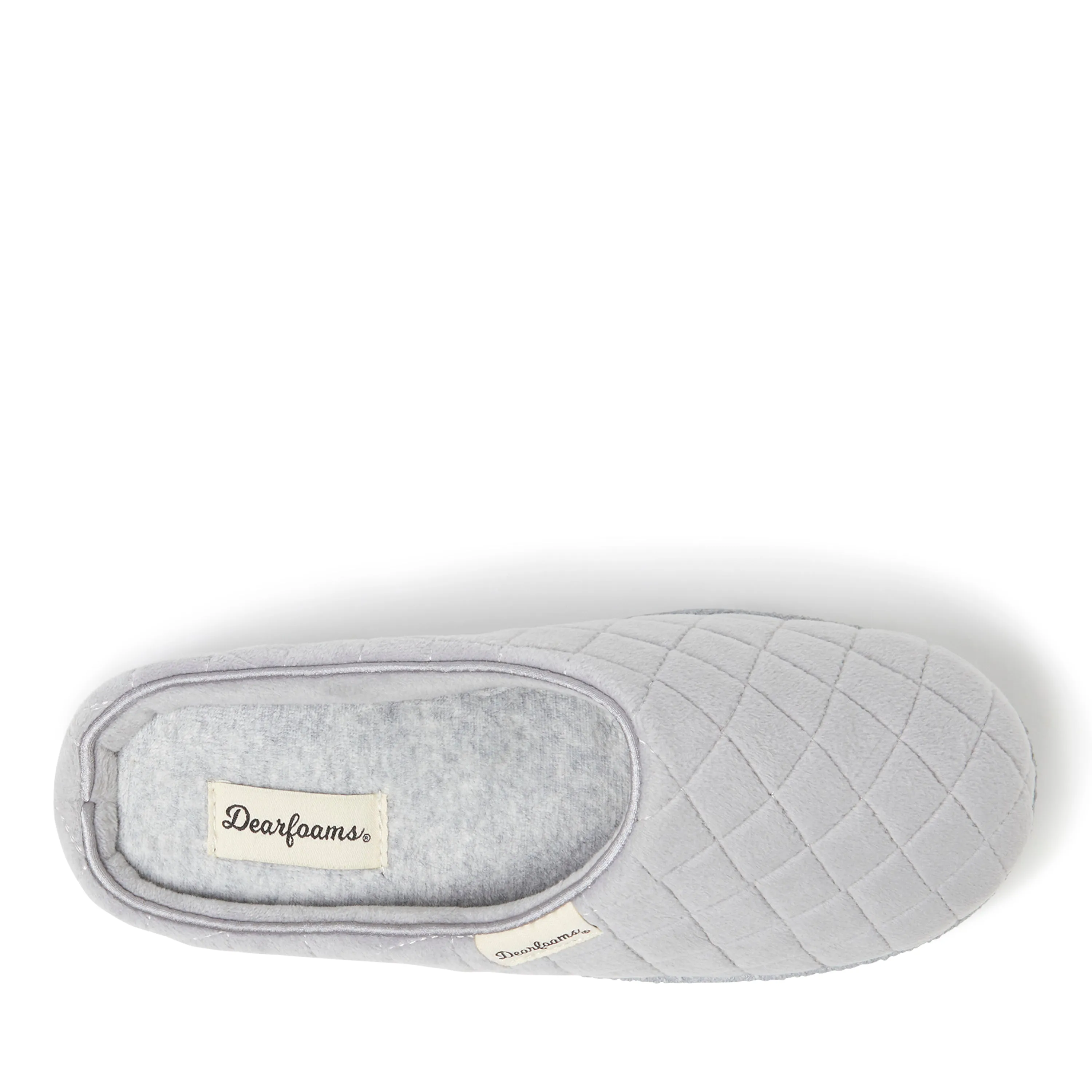 Dearfoams Women's Quilted Velour Clog House Slipper