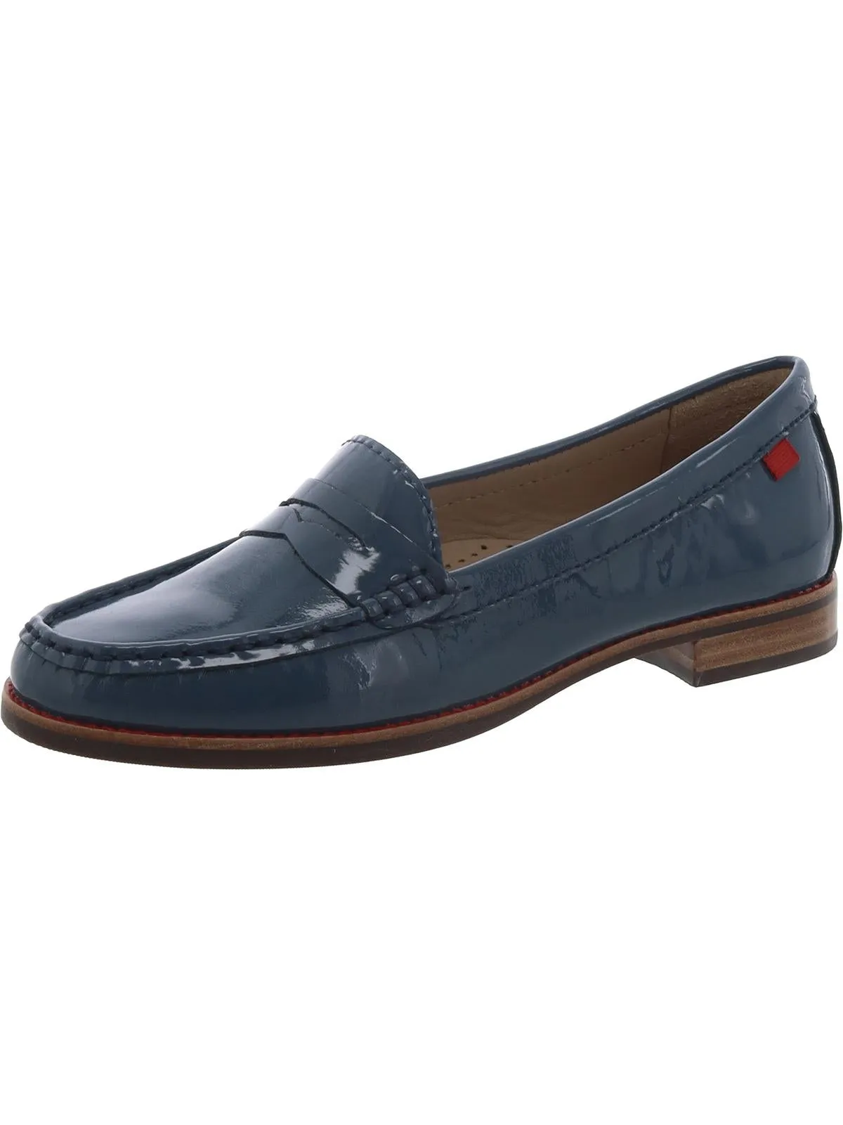 East Village Womens Padded Insole Slip On Penny Loafers