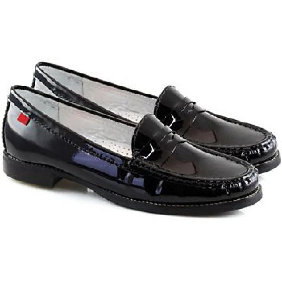East Village Womens Padded Insole Slip On Penny Loafers