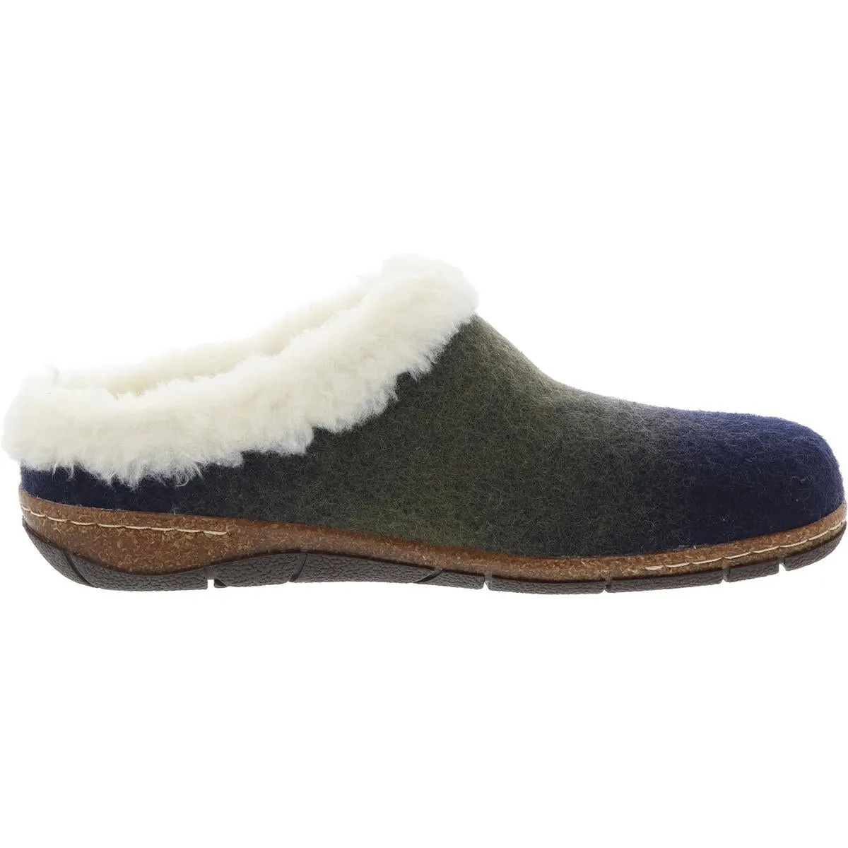 Elena Womens Solid Faux Fur Slide Slippers