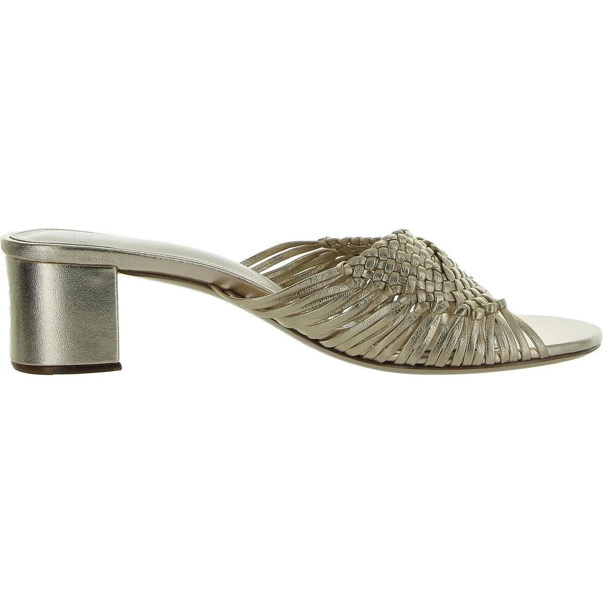 Ellie 45 Womens Leather Braided Heels