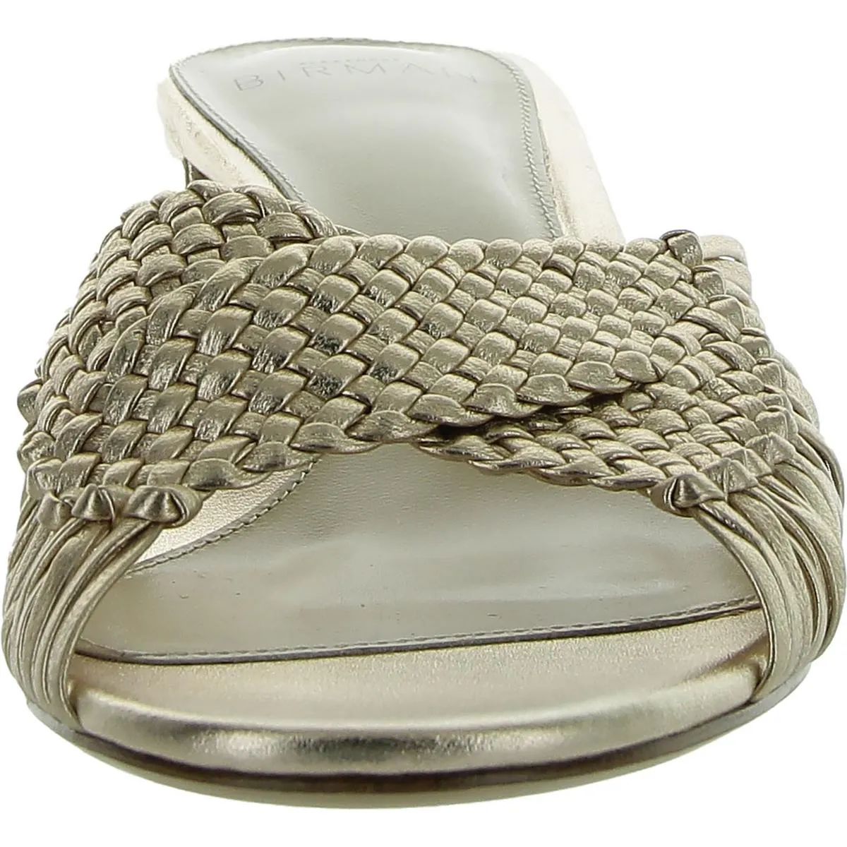 Ellie 45 Womens Leather Braided Heels
