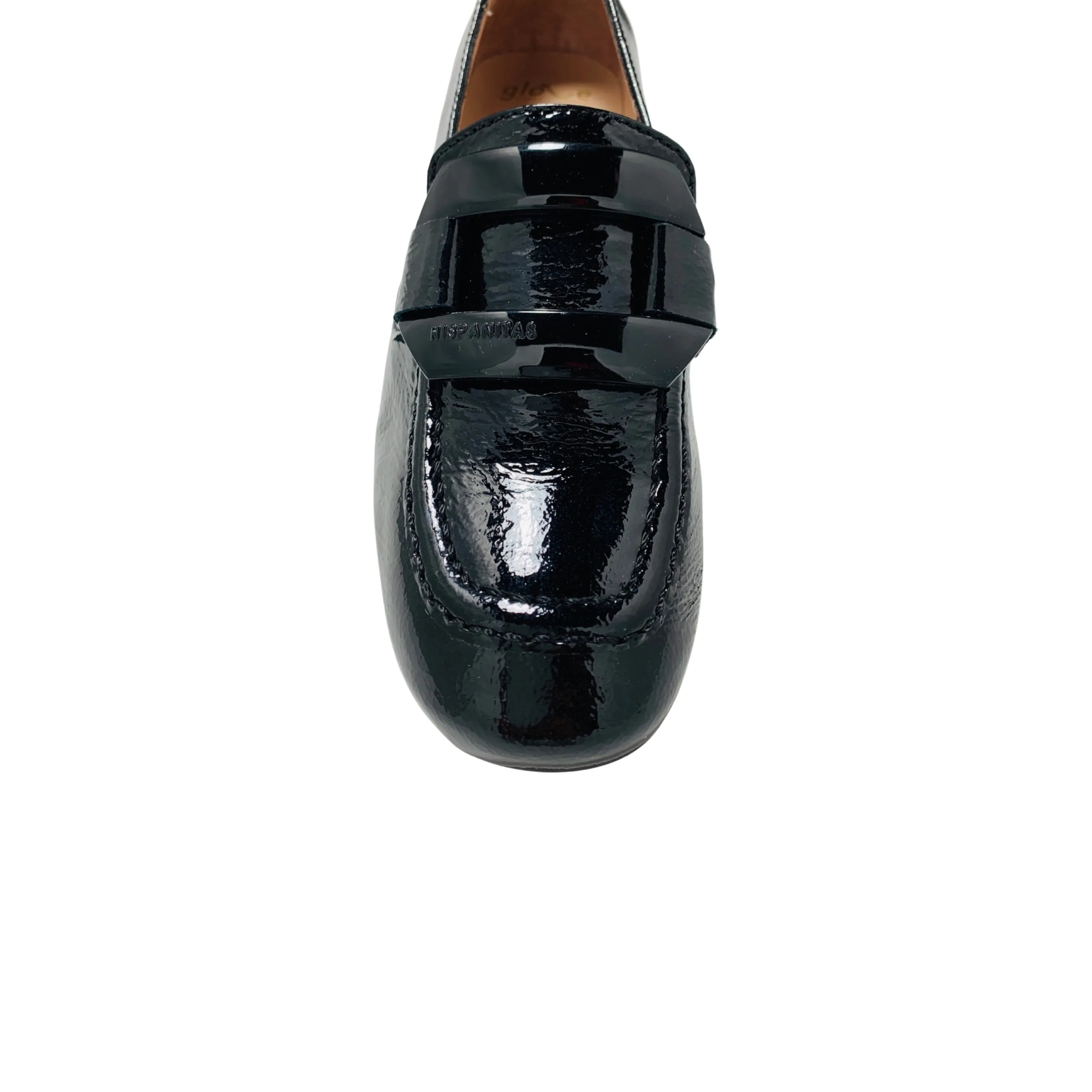 Etna Black Patent Low Heel Loafer
