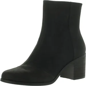 Evelyn Womens Suede Round Toe Ankle Boots