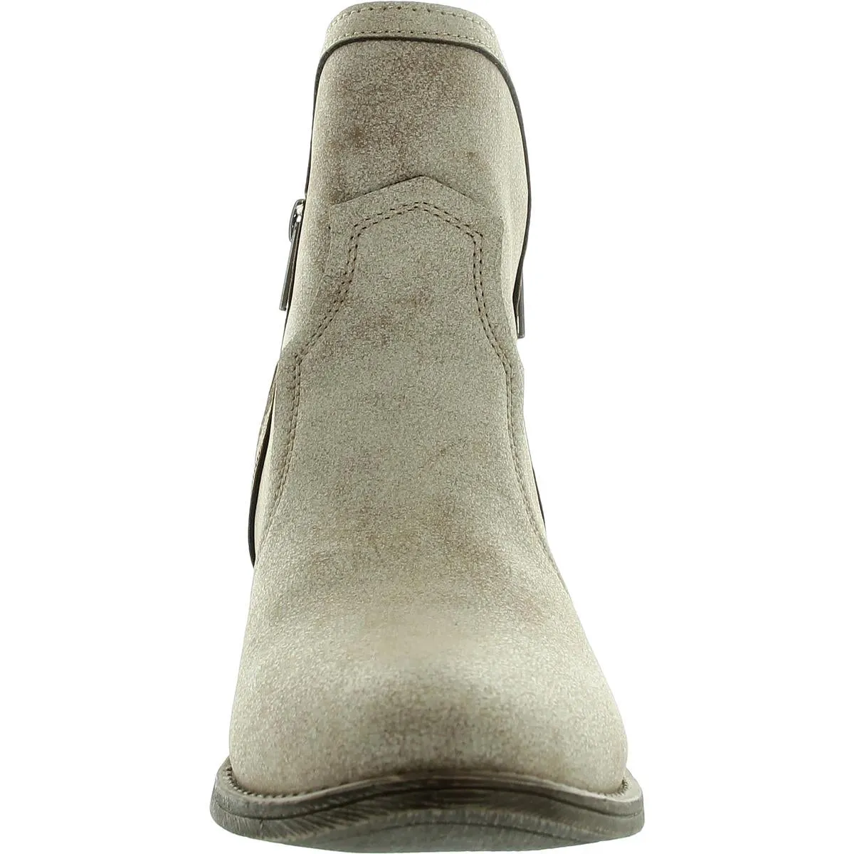 Evie Womens Double Zipper Man Made Chelsea Boots