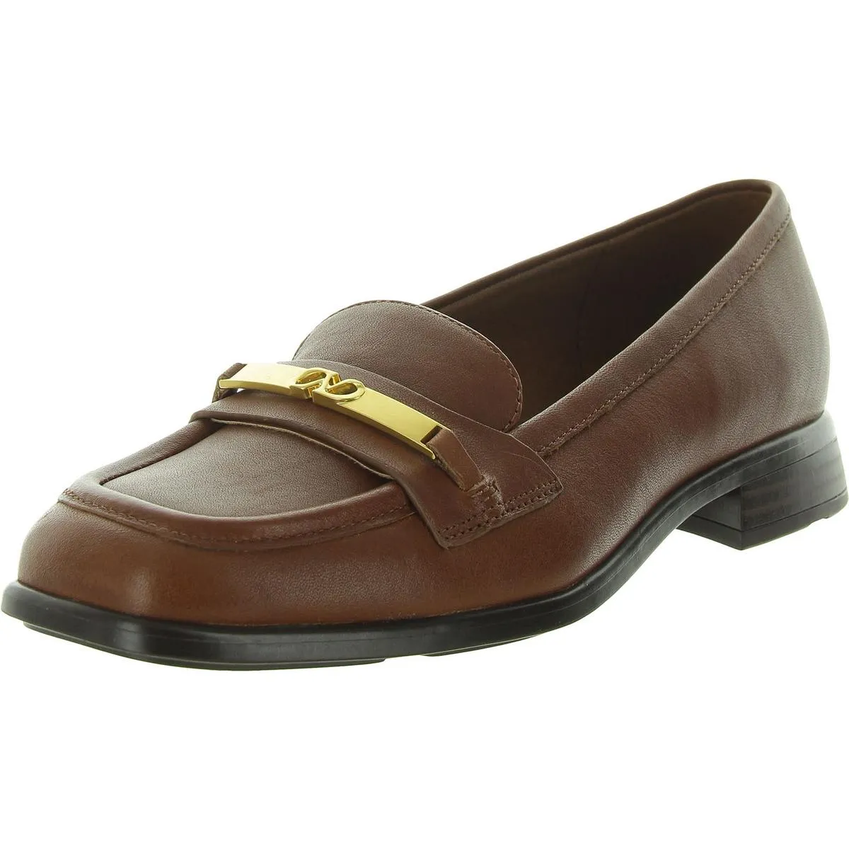 Fabienne Womens Leather Slip-On Loafers