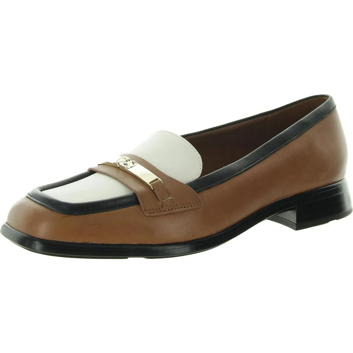 Fabienne Womens Leather Slip-On Loafers