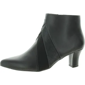 Falcon Womens Zip Up Pointed Toe Booties