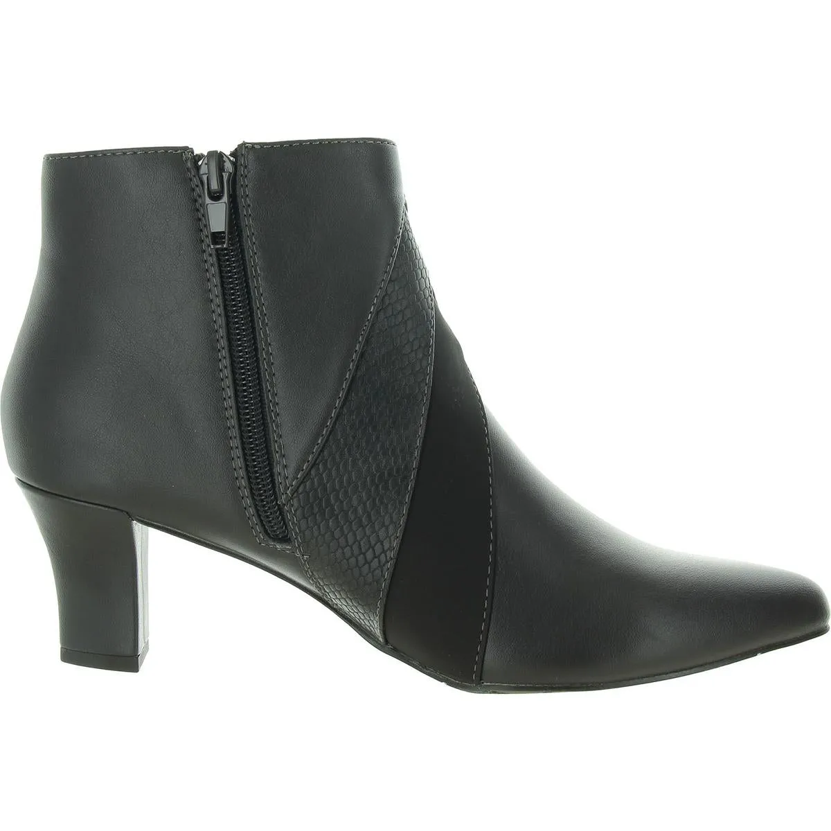 Falcon Womens Zip Up Pointed Toe Booties
