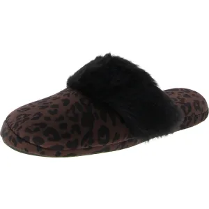FASHION BOX SLIPPER Womens Faux Fur Slip On Slide Slippers