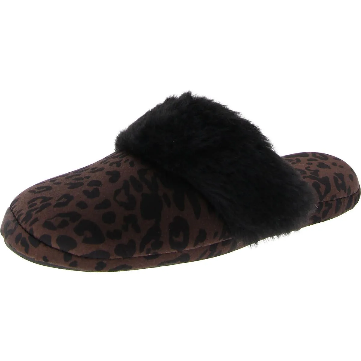 FASHION BOX SLIPPER Womens Faux Fur Slip On Slide Slippers