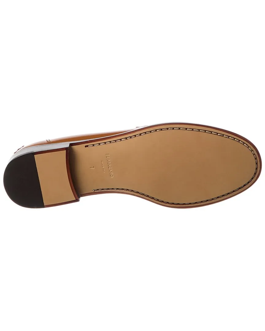 Ferragamo New Vara Chain Leather Loafer