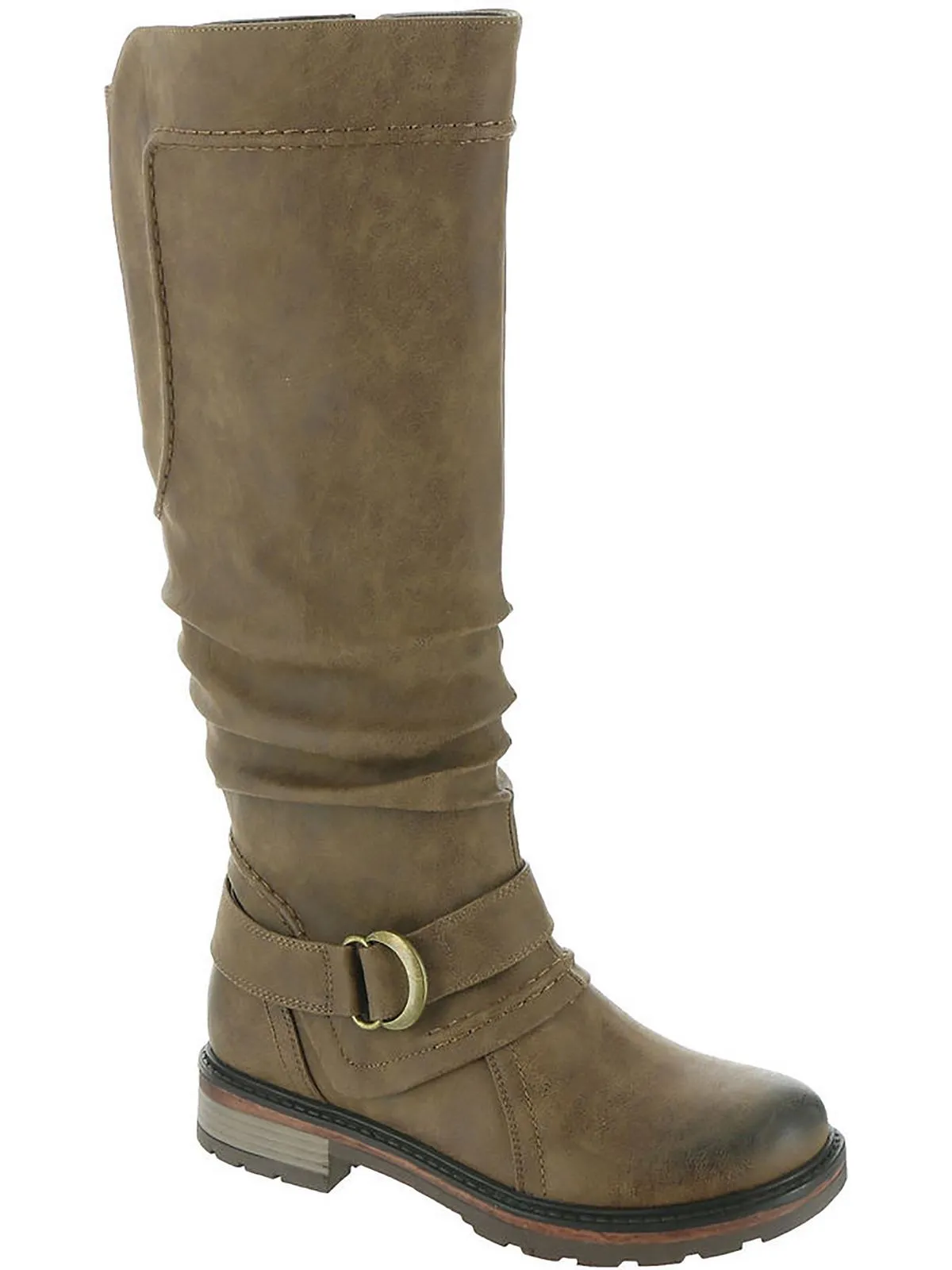Fiona 3 Womens Faux Leather Tall Knee-High Boots
