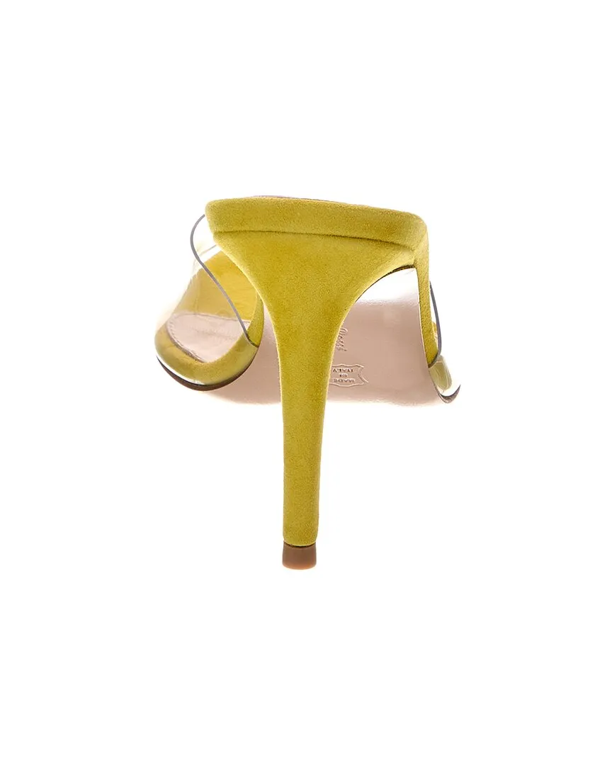 Gianvito Rossi Elle 85 Vinyl & Suede Sandal