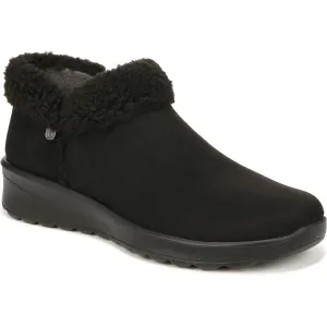 Gift Womens Faux Suede Slip On Booties
