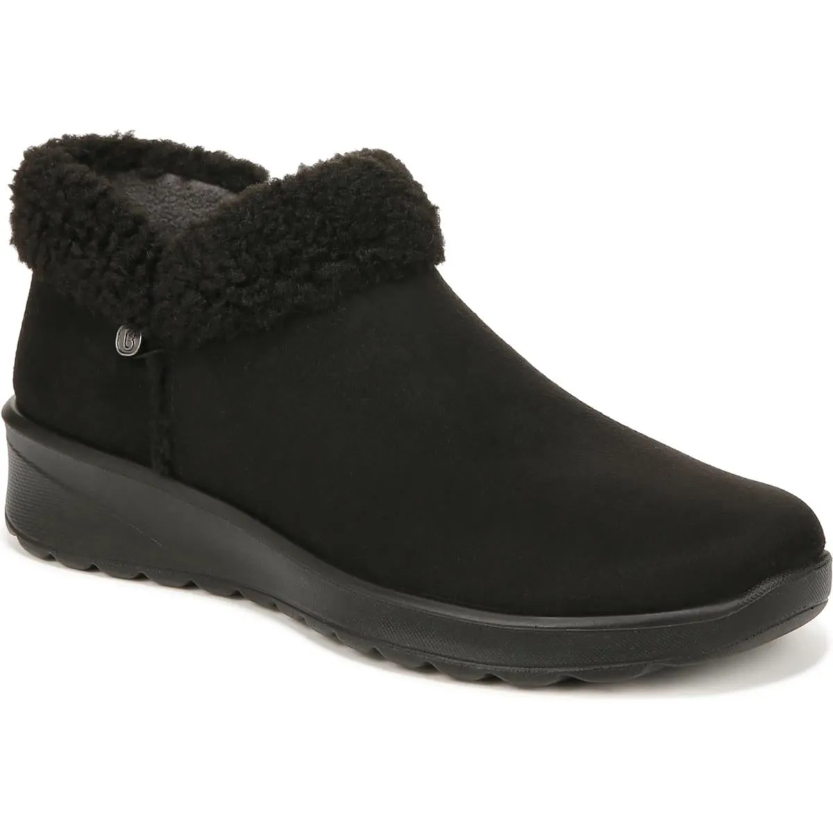 Gift Womens Faux Suede Slip On Booties