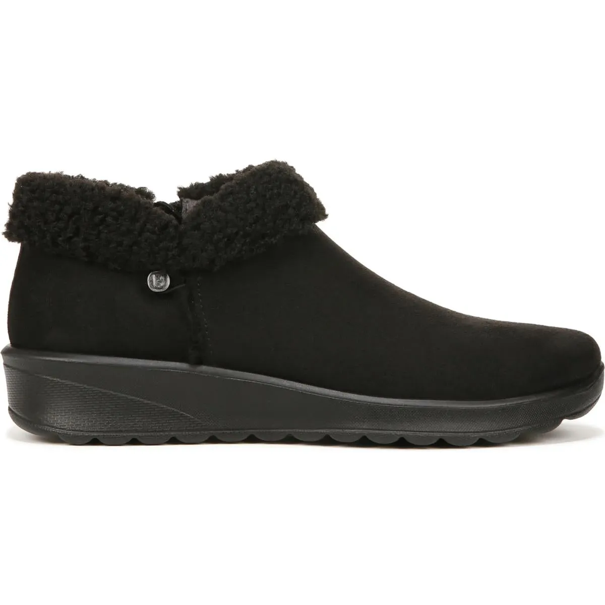 Gift Womens Faux Suede Slip On Booties