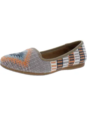 Giselle Womens Woven Slip On Loafers