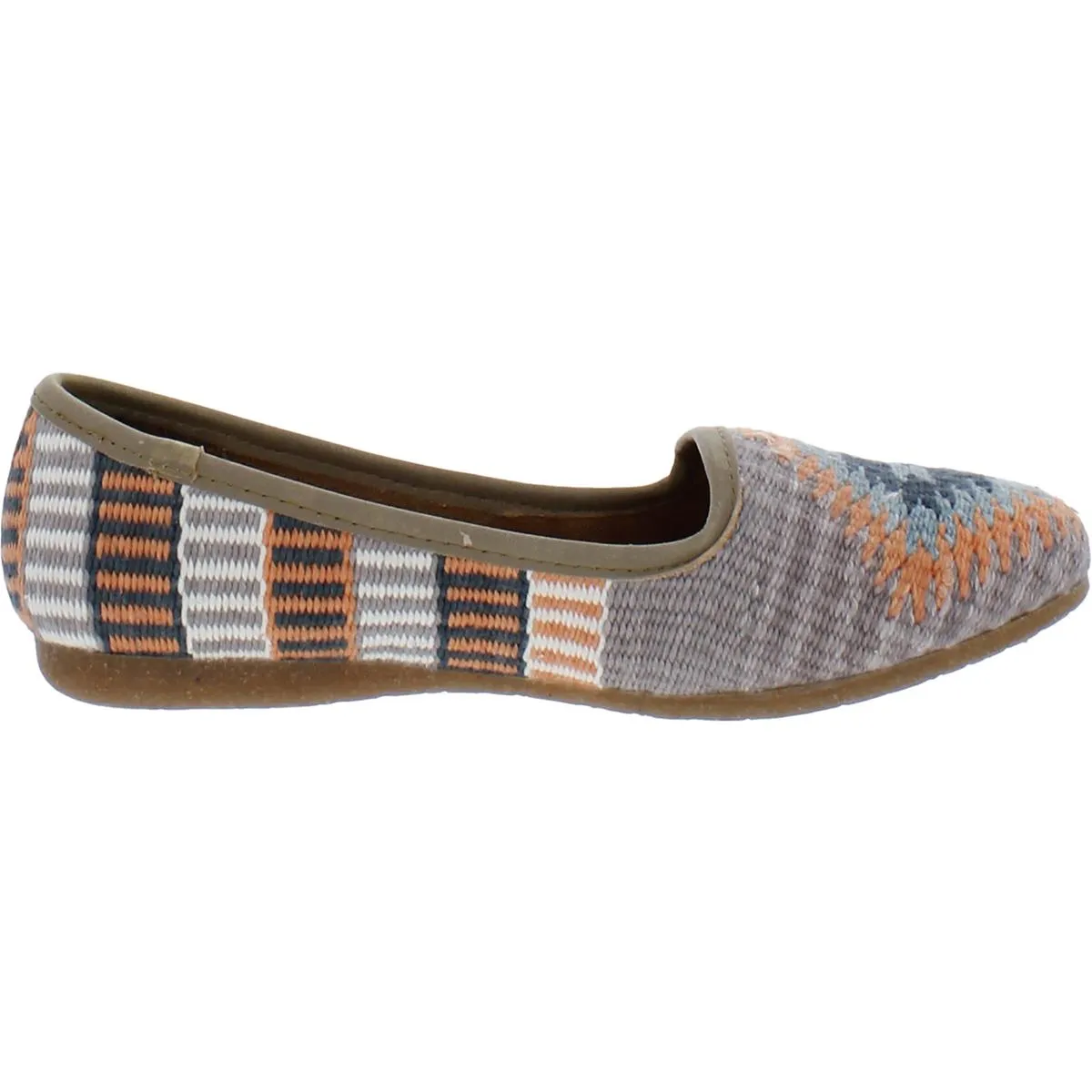 Giselle Womens Woven Slip On Loafers