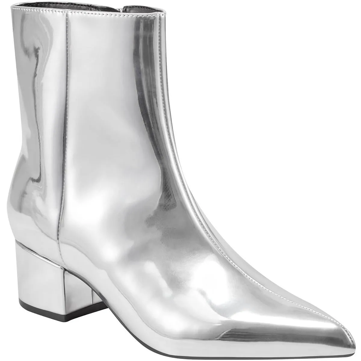 Gismo Womens Leather Pointed Toe Ankle Boots