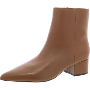Gismo Womens Leather Pointed Toe Ankle Boots