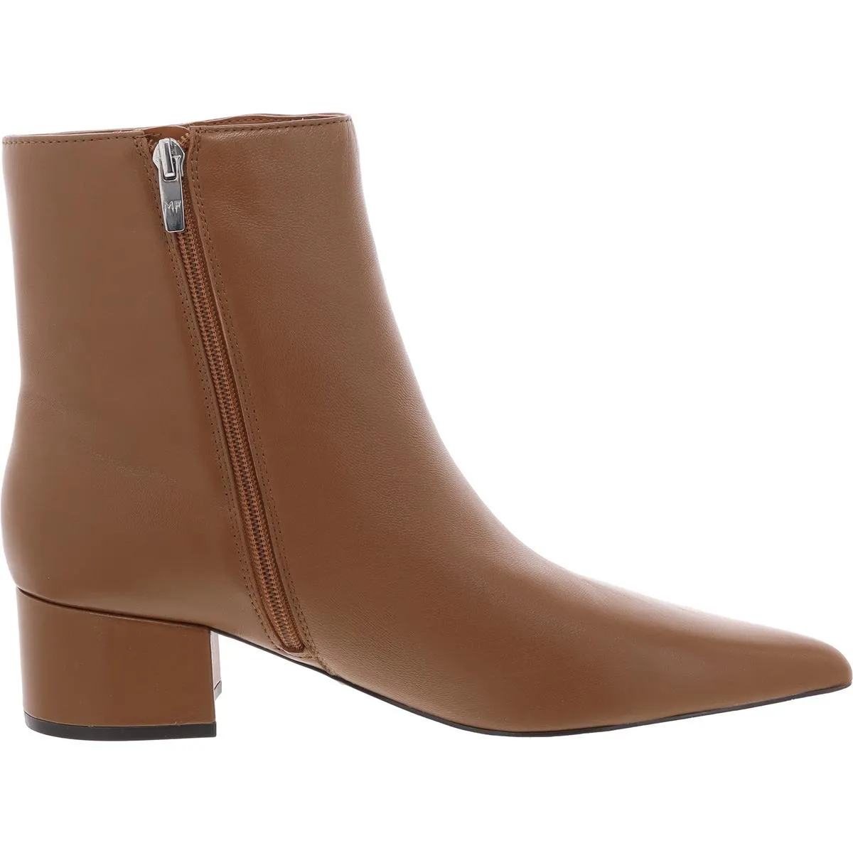 Gismo Womens Leather Pointed Toe Ankle Boots
