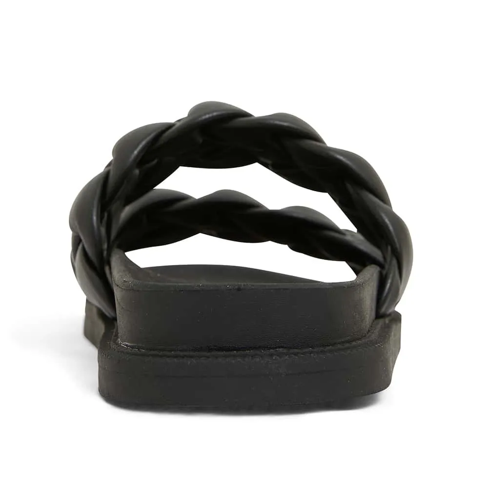 Gossip Slide in Black Smooth