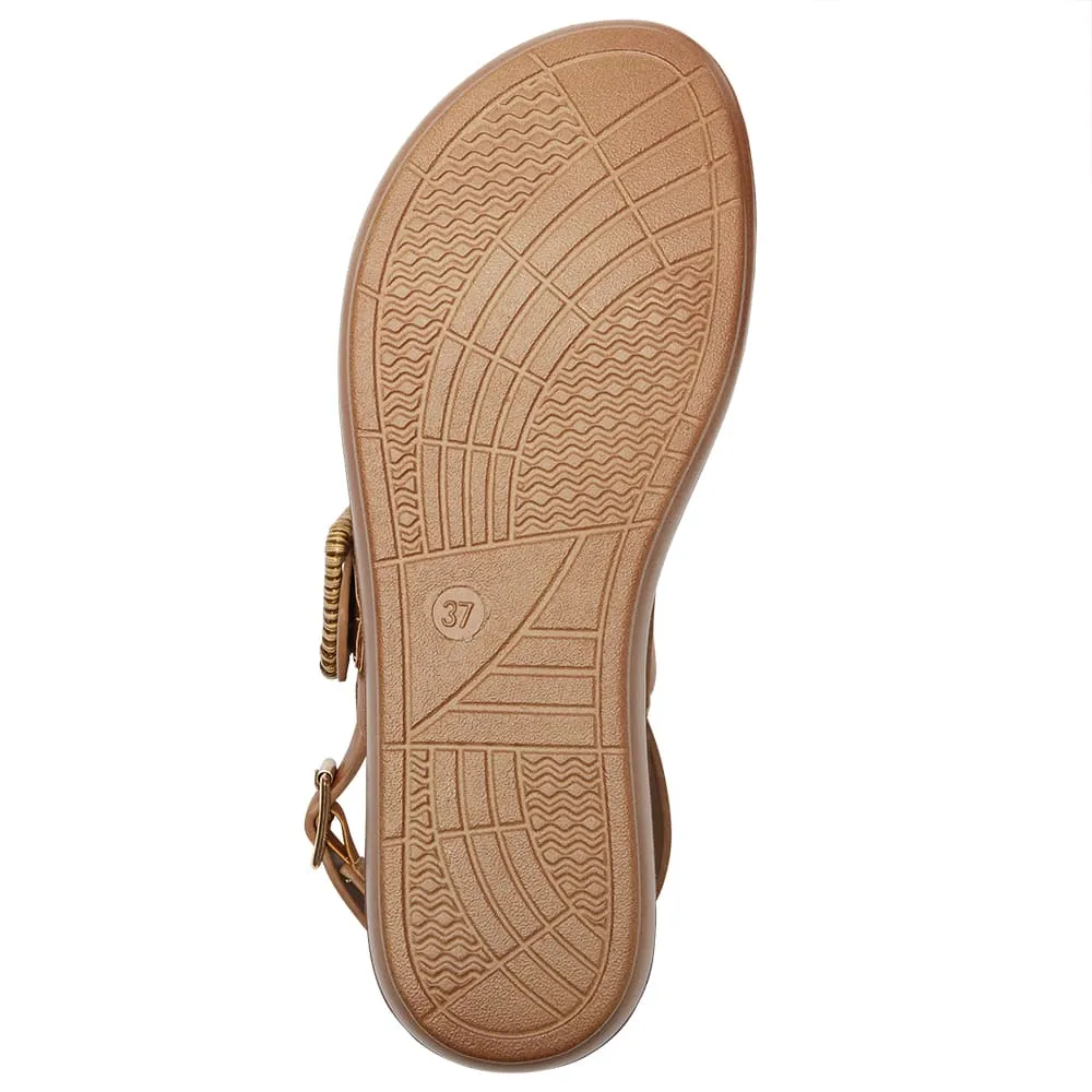 Grand Sandal in Tan Smooth