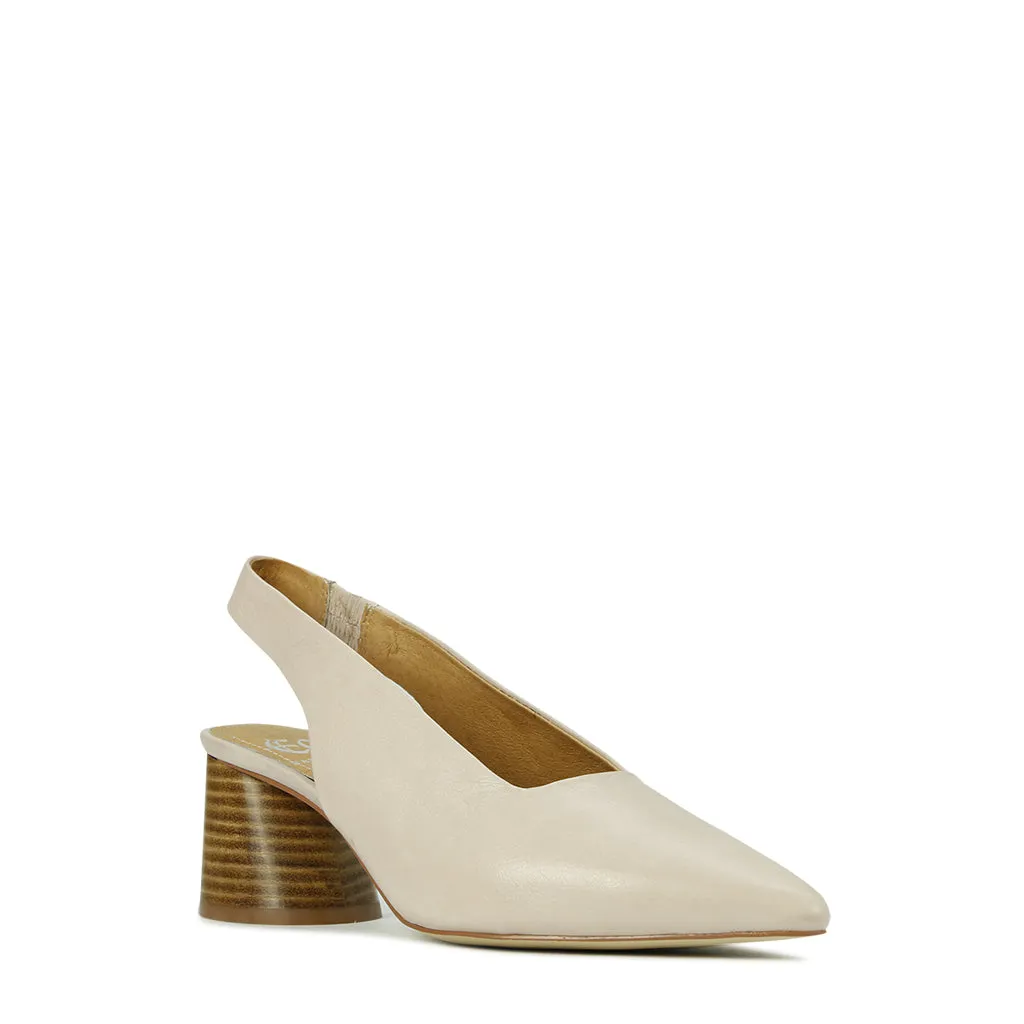 HALES LEATHER SLINGBACK HEELS