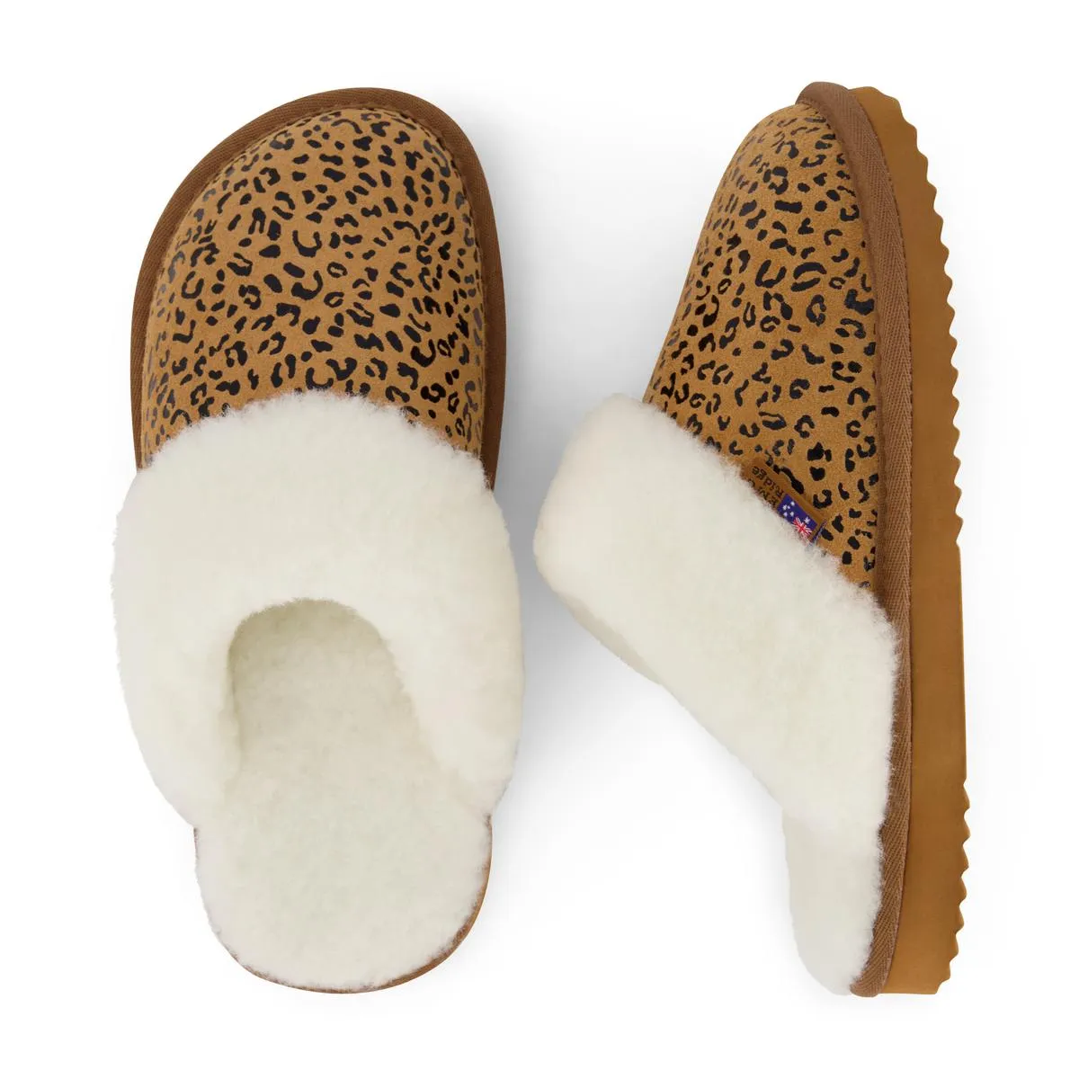 Harper Womens Faux Fur Lined Shearling Mule Slippers