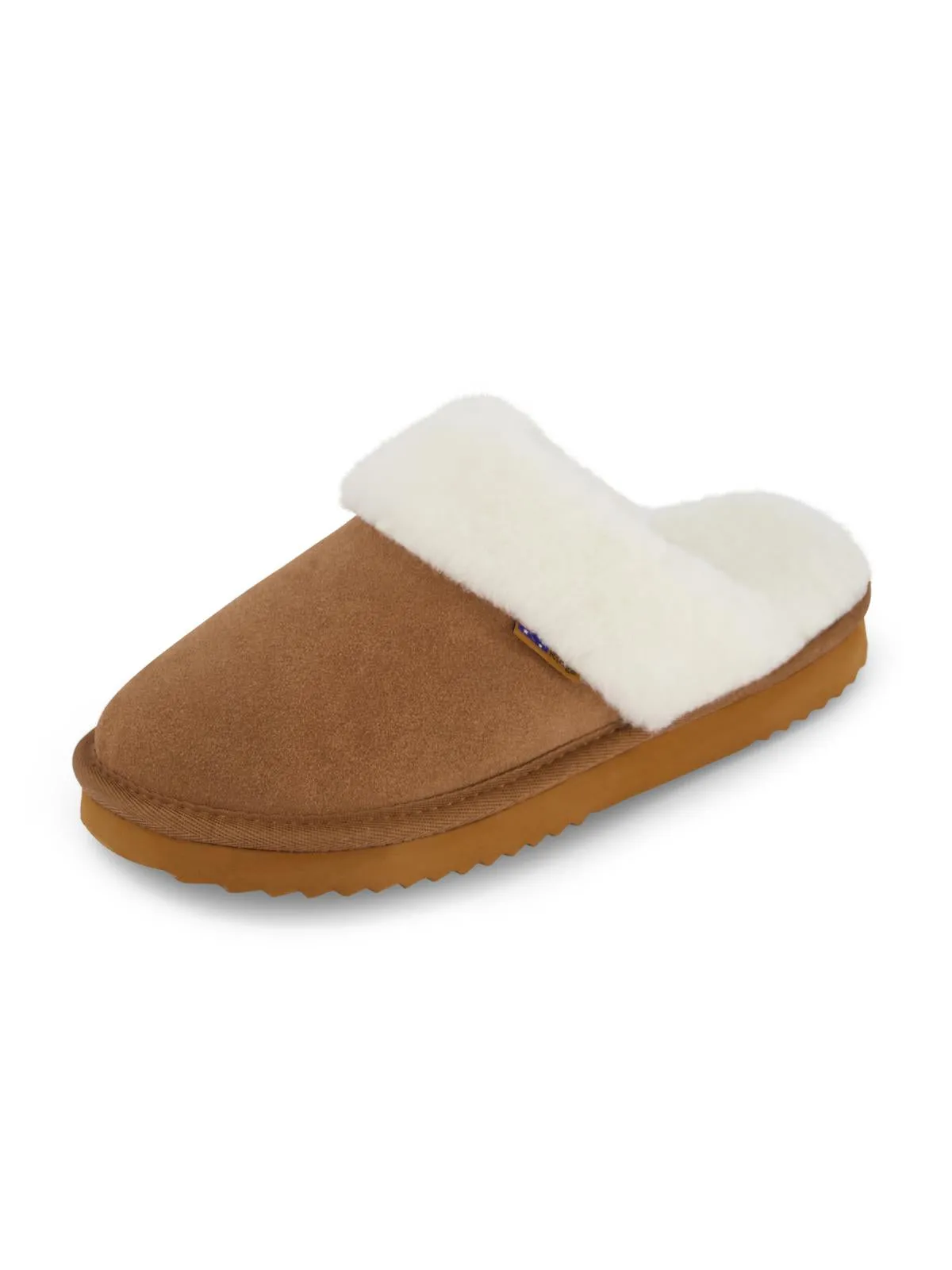 Harper Womens Faux Fur Lined Shearling Mule Slippers