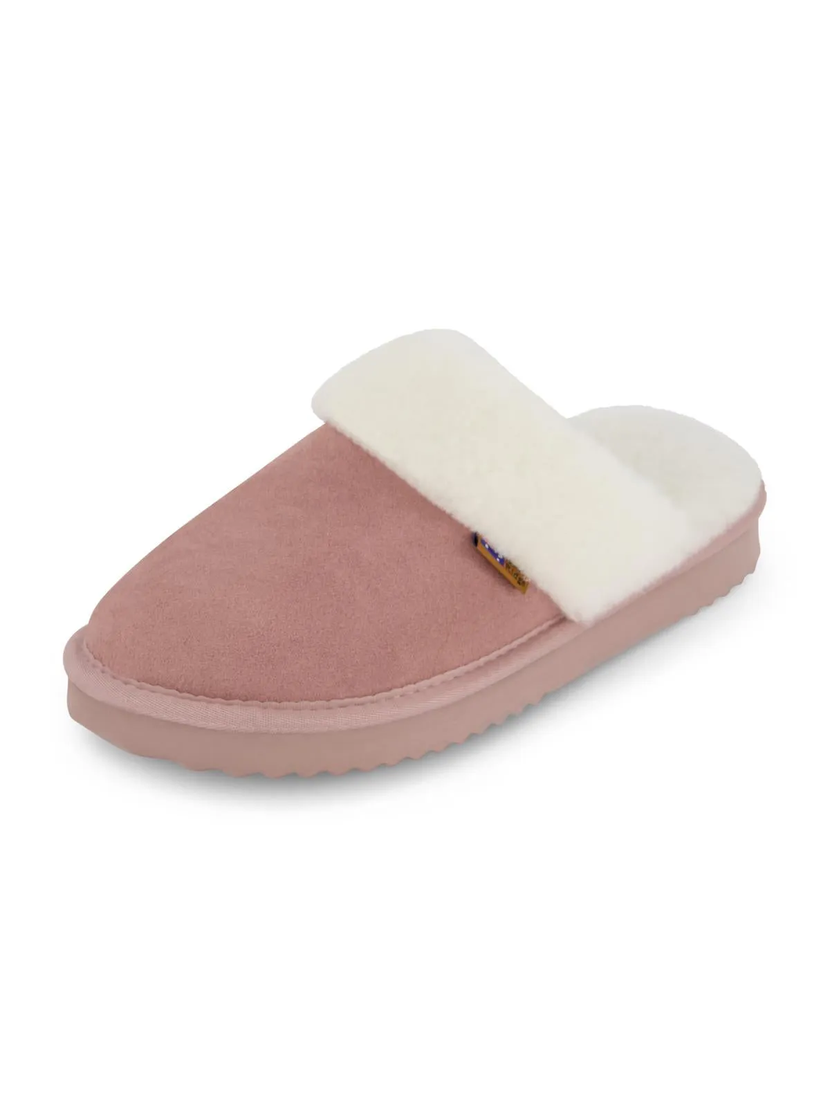Harper Womens Faux Fur Lined Shearling Mule Slippers
