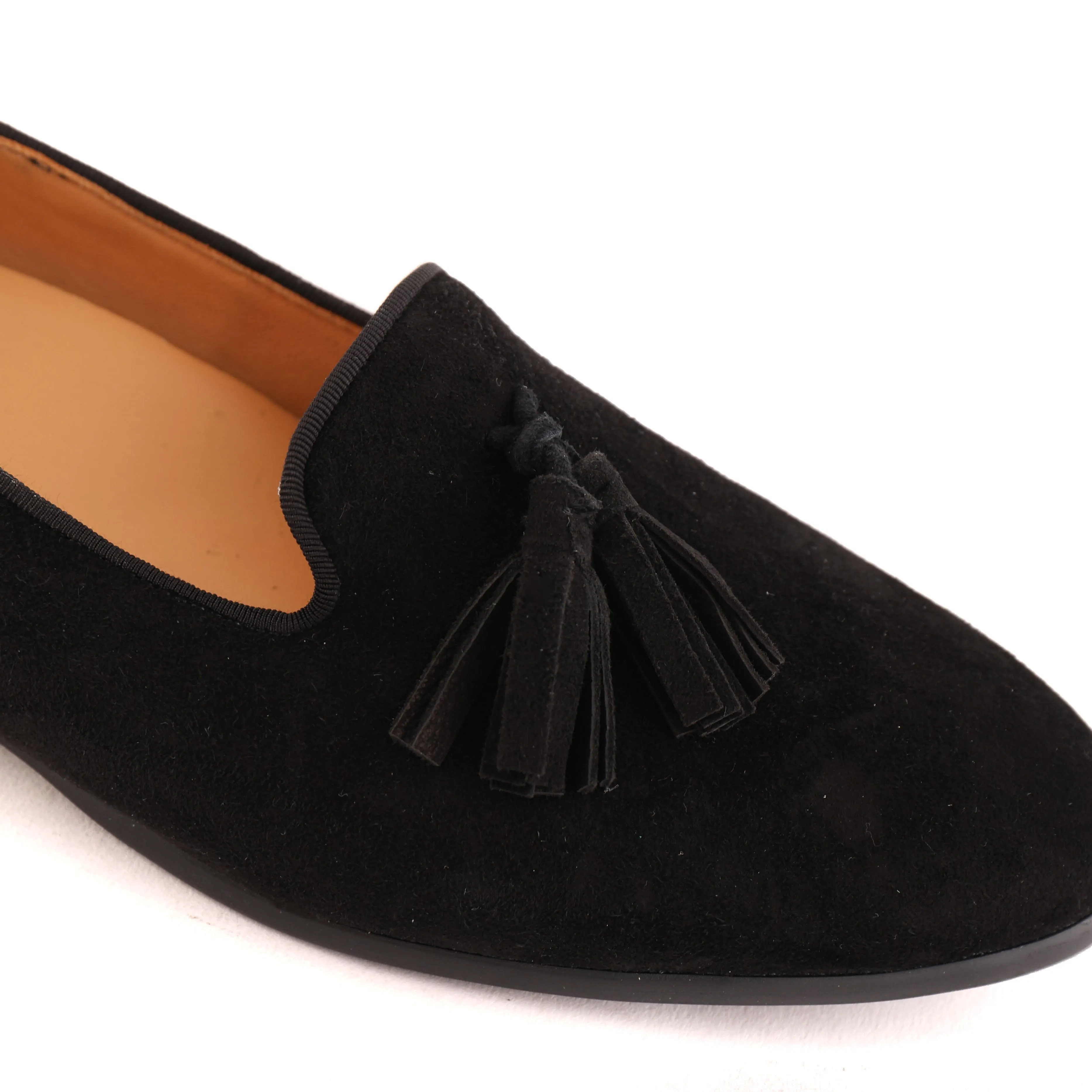 HONEYDEW Black Suede