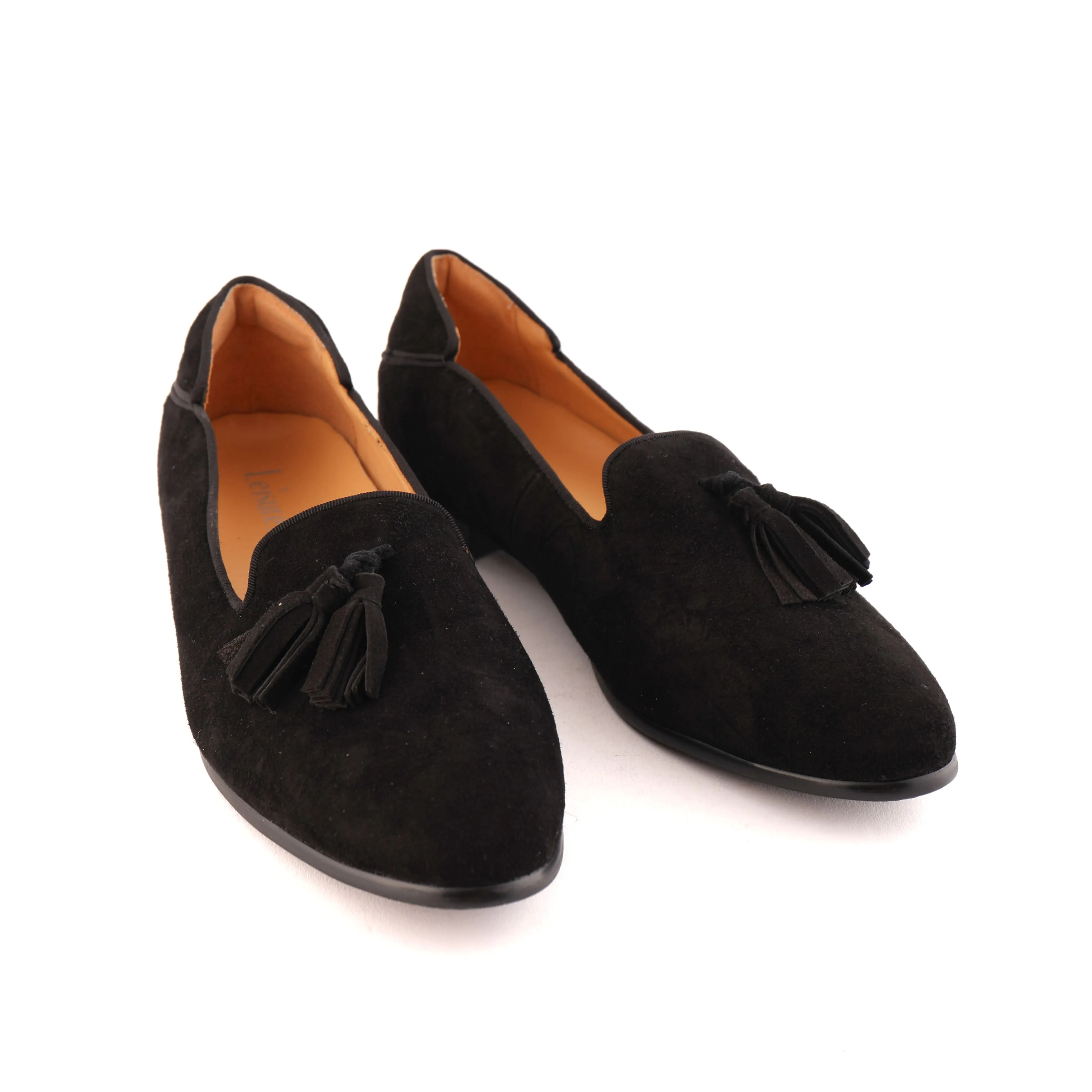 HONEYDEW Black Suede