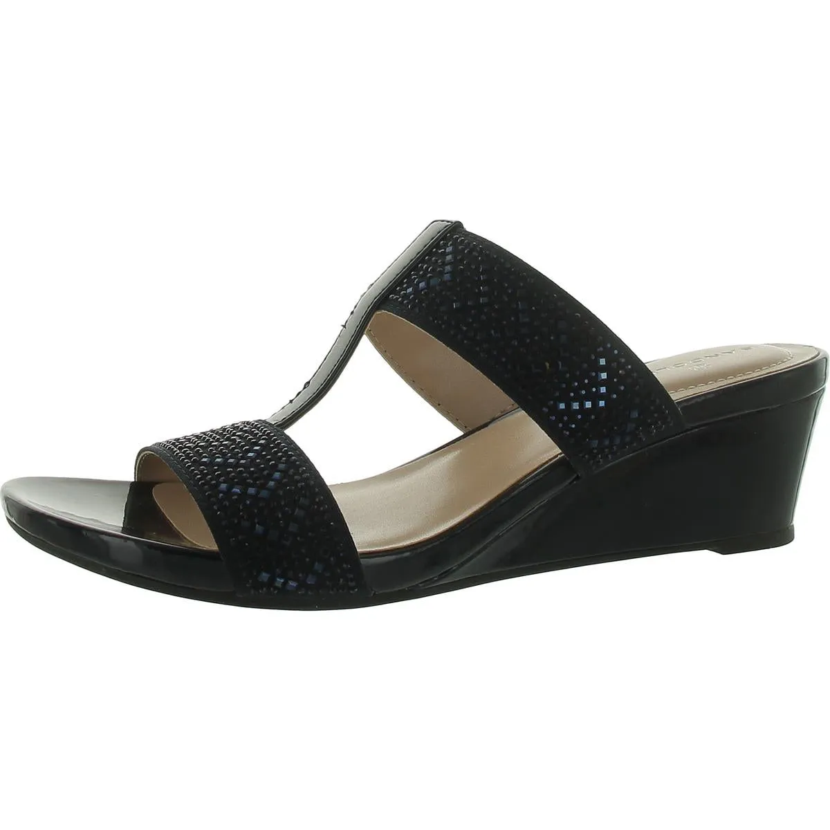 I Luv It 2 Womens Slip On Wedges T-Strap Sandals