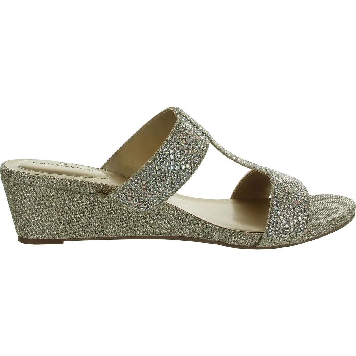 I Luv It 2 Womens Slip On Wedges T-Strap Sandals