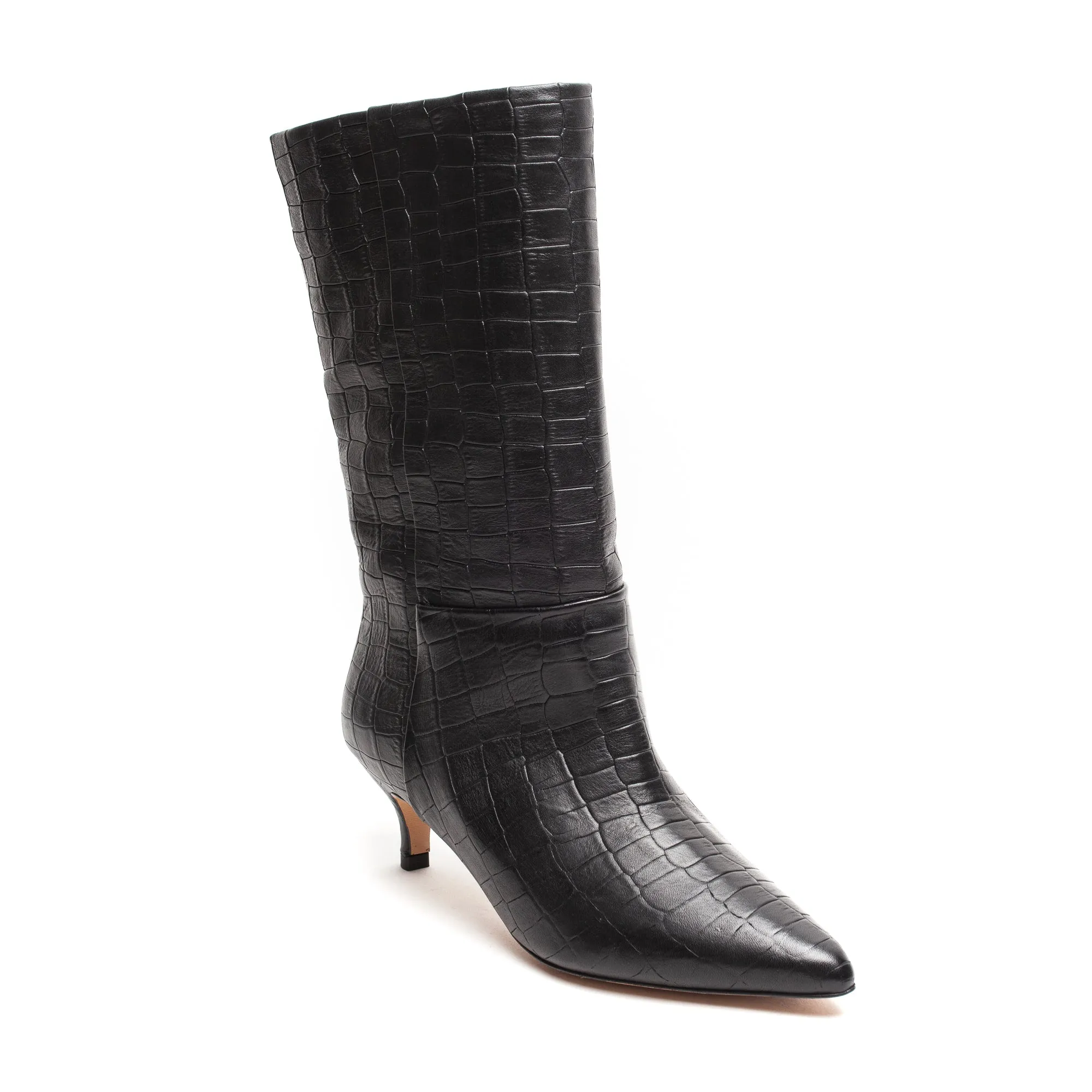 Ivy Lee Lopez Black Faux Crocco