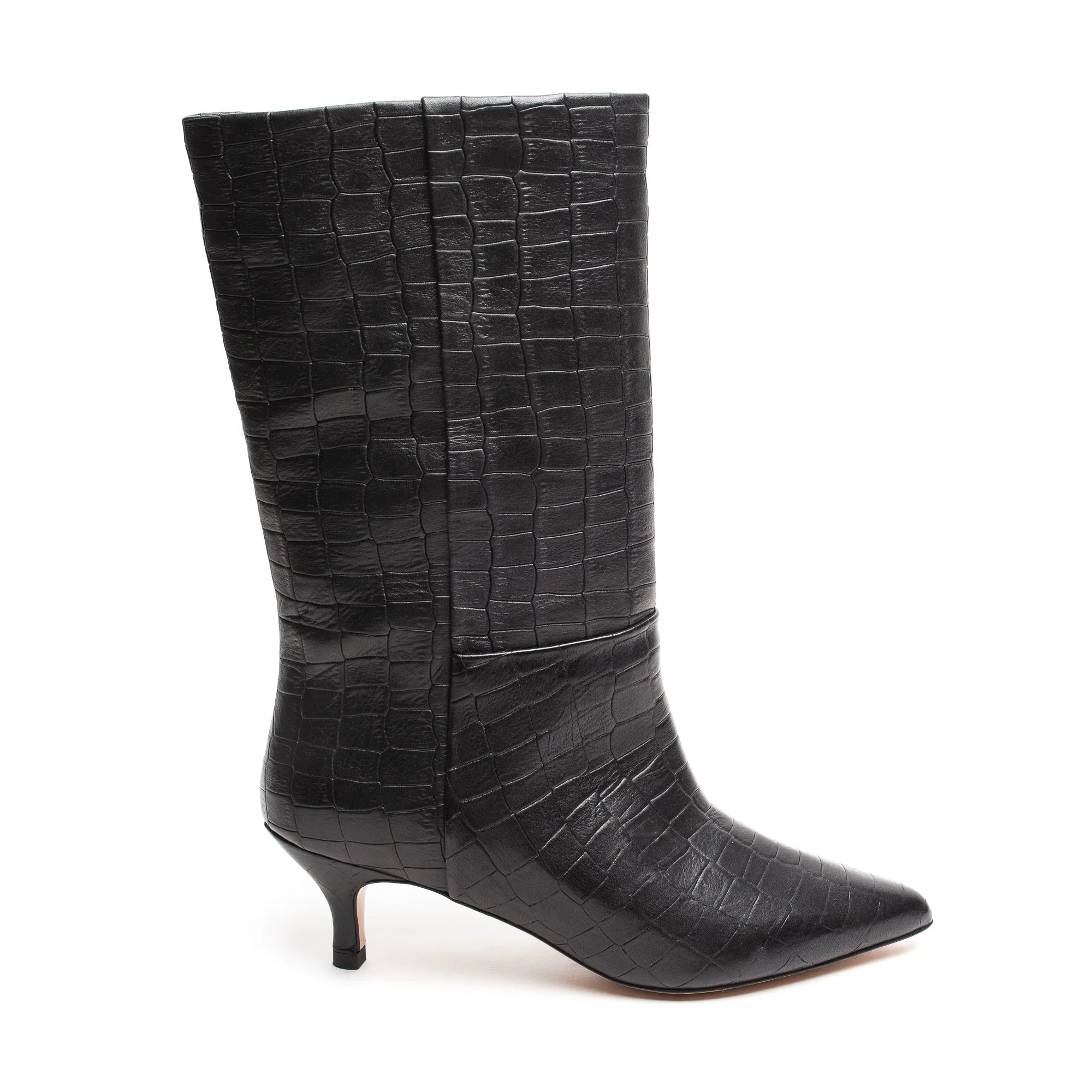 Ivy Lee Lopez Black Faux Crocco