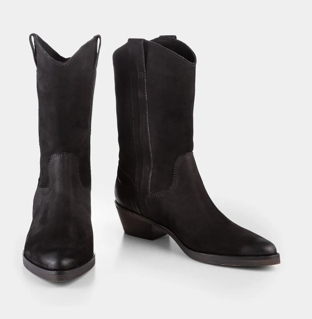 IvyLee Tracy Nubuck Oil Black