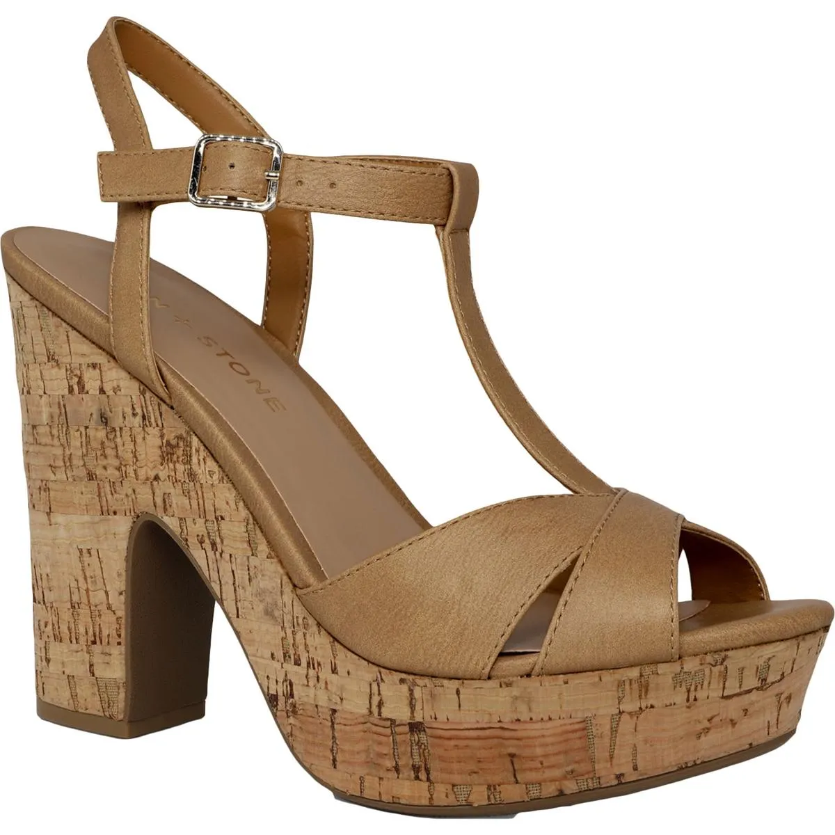 Jamie Womens Woven Ankle Strap Platform Sandals