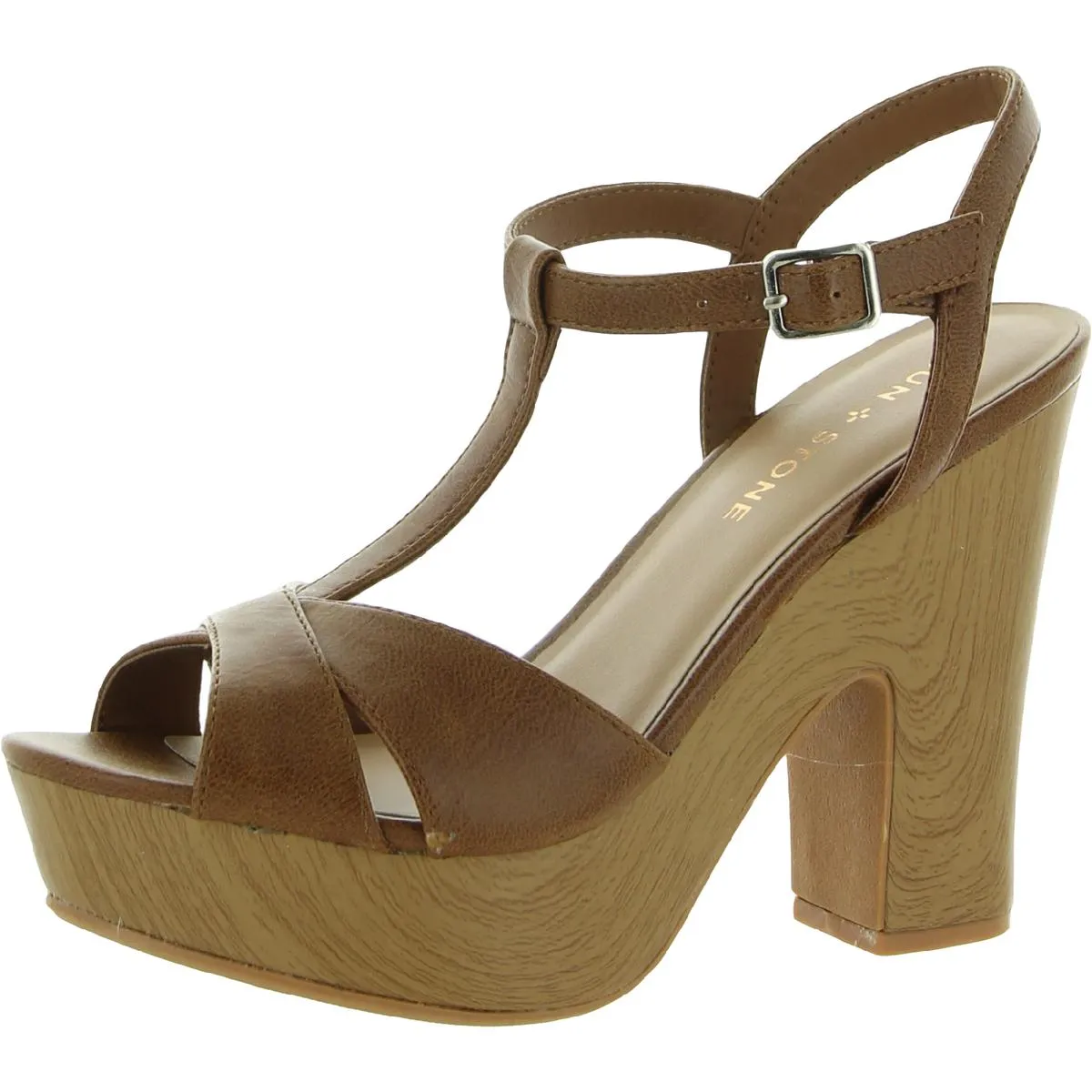Jamie Womens Woven Ankle Strap Platform Sandals