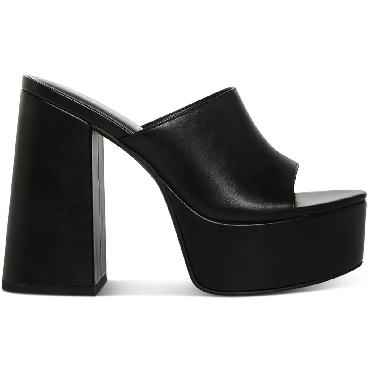 Jesa Womens Faux Leather Open Toe Platform Sandals
